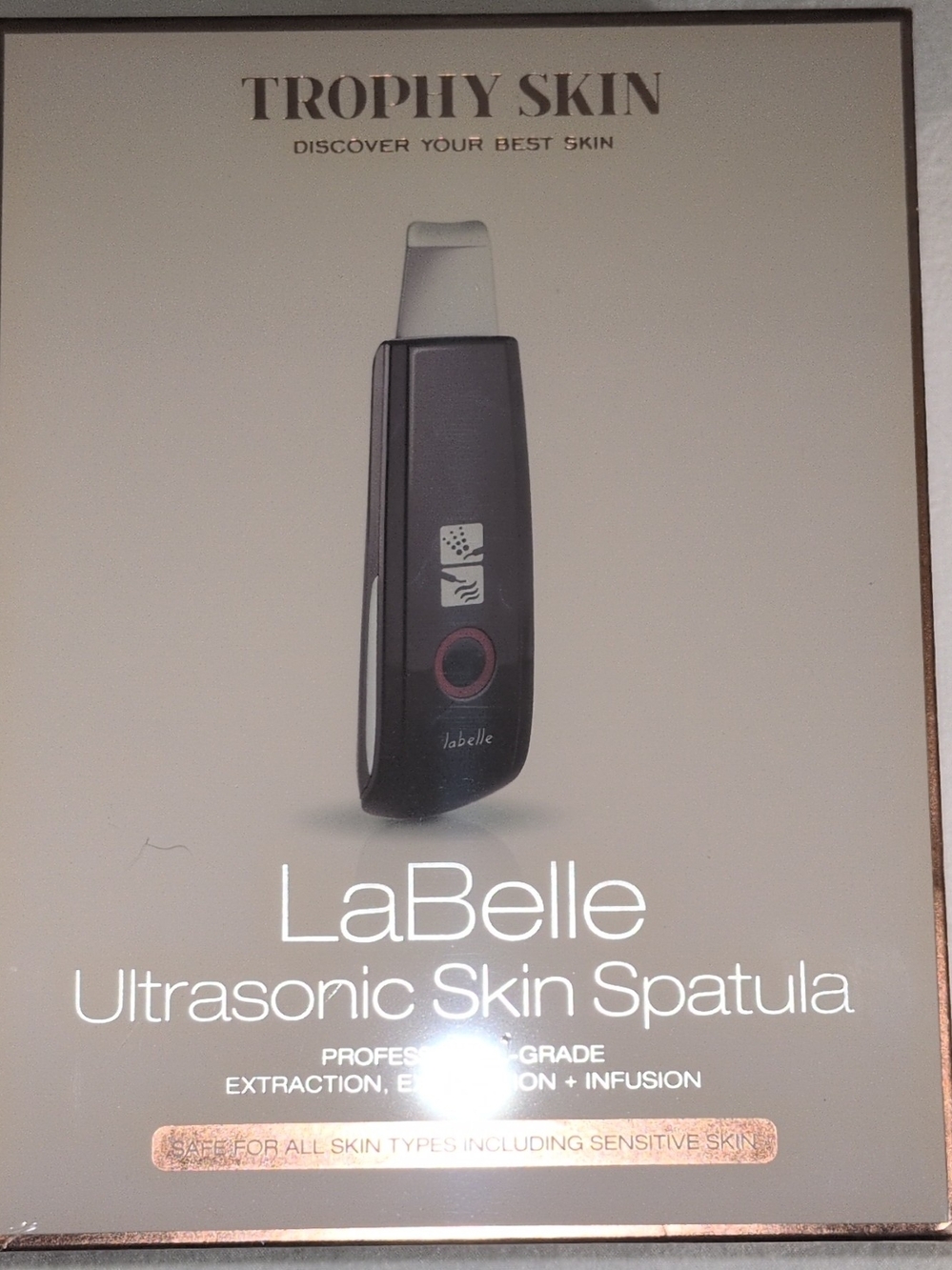 La Belle Ultrasonic Skin Spatula - Black